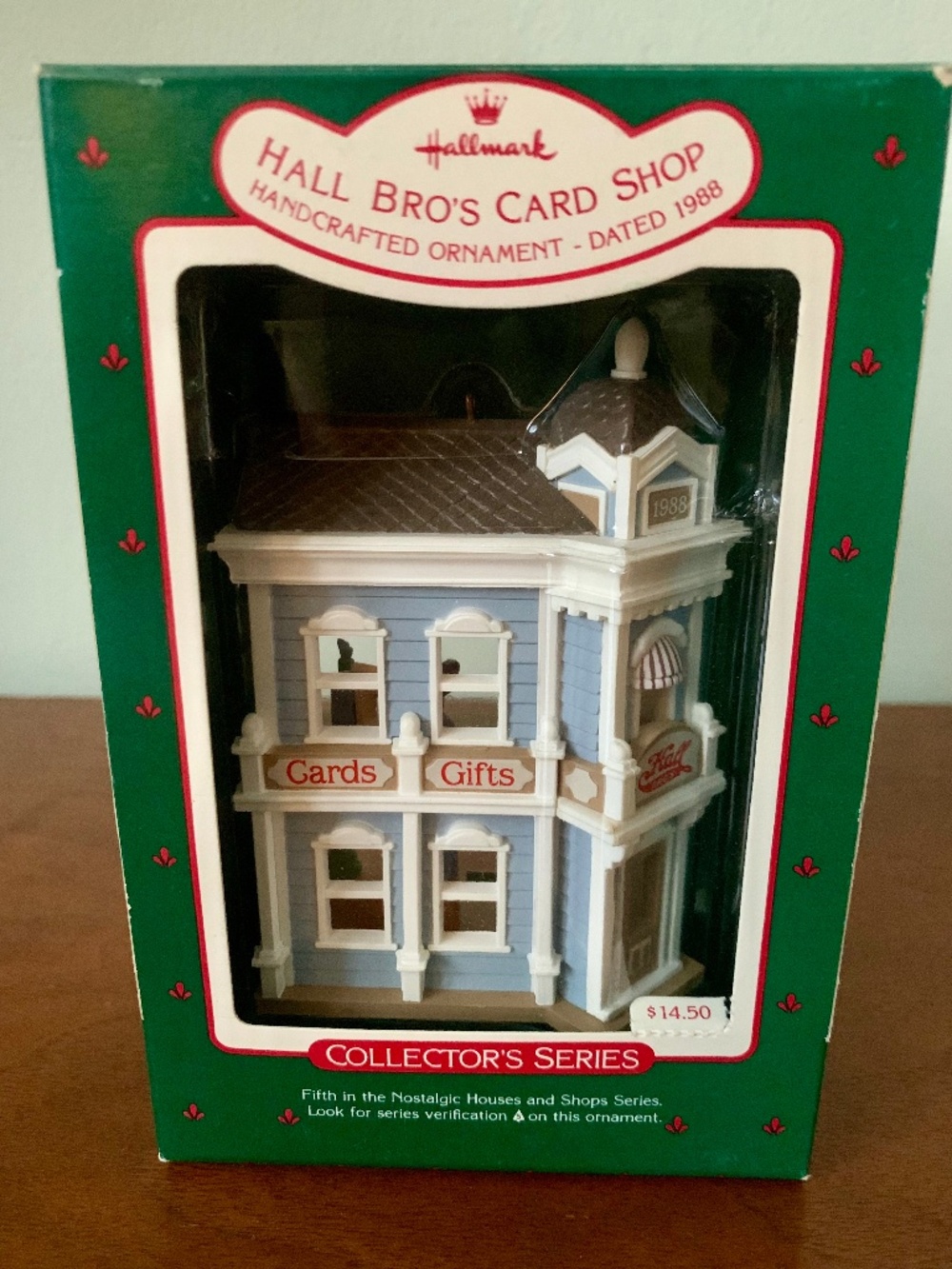 Hallmark Keepsake Hall Bro's Card Shop 1988 #5 in Series